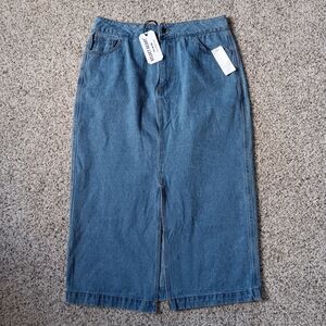 NWT Velvet Heart Pauline Denim Midi Skirt Large
